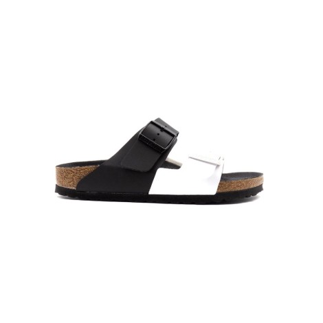 Ciabatta Donna Black white BIRKENSTOCK Pelle