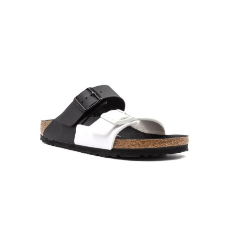 Ciabatta Donna Black white BIRKENSTOCK Pelle