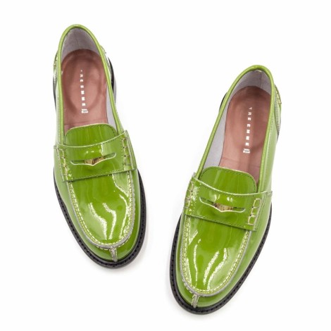 Mocassino Donna Verde TRE EMME Pelle