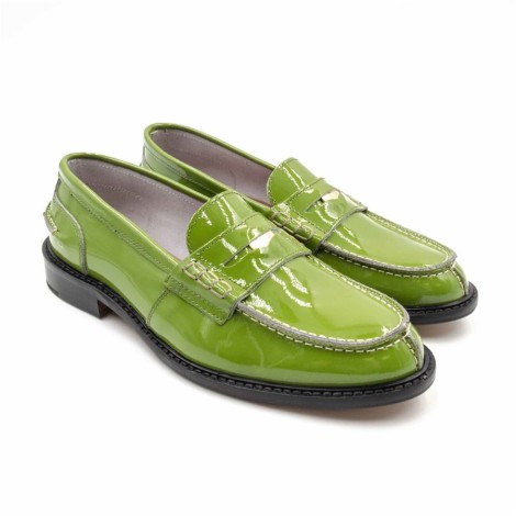 Mocassino Donna Verde TRE EMME Pelle