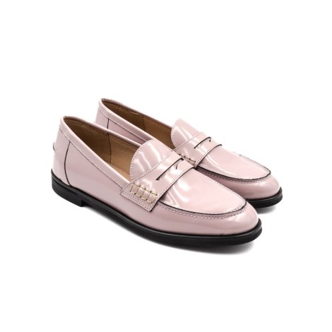 Mocassino Donna Rosa antico TRE EMME Pelle