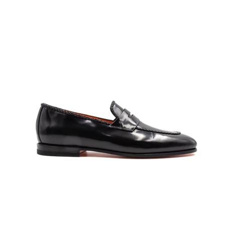 Mocassino Uomo Black SANTONI Pelle