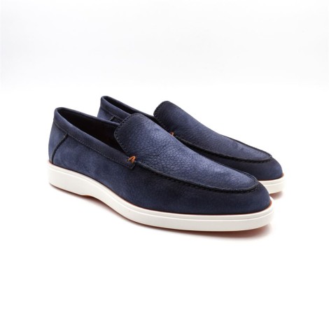 Mocassino Uomo Blue SANTONI Pelle