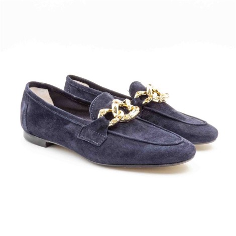 Mocassino Donna Blu TRE EMME Pelle