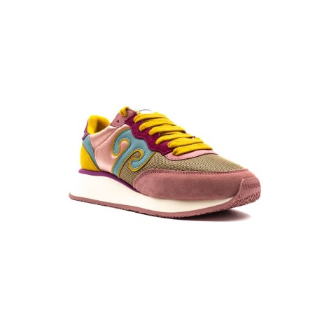 Sneakers Donna ROSA+AZZURRO WUSHU RUYI Pelle