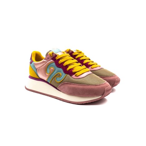 Sneakers Donna ROSA+AZZURRO WUSHU RUYI Pelle