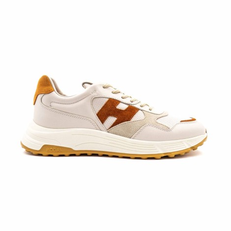 Sneakers Uomo BIANCO-ARANCIO HOGAN     Pelle