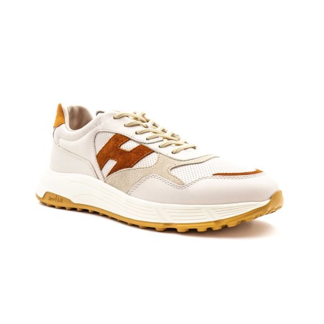 Sneakers Uomo BIANCO-ARANCIO HOGAN     Pelle