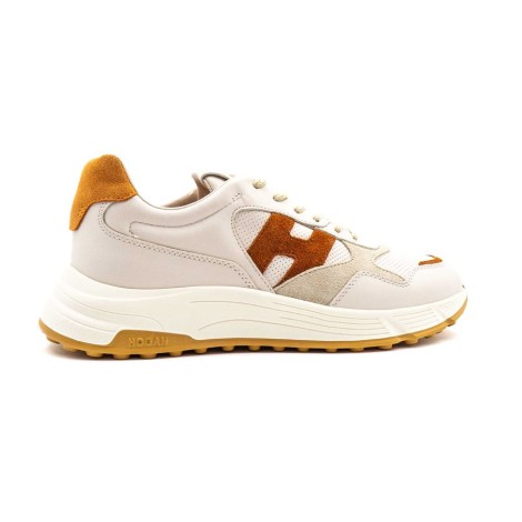 Sneakers Uomo BIANCO-ARANCIO HOGAN     Pelle