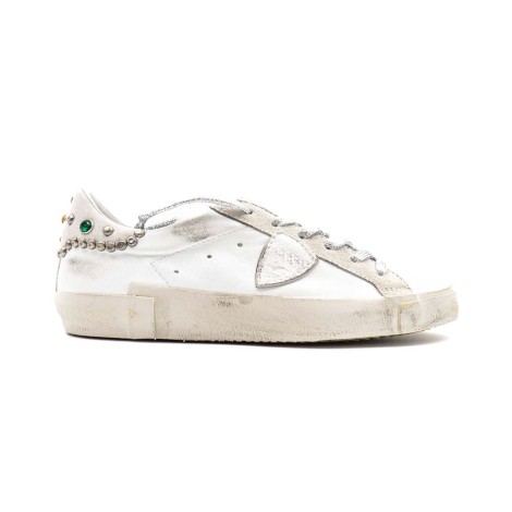 Sneakers Donna BLANC GRIS PHILIPPE MODEL Pelle