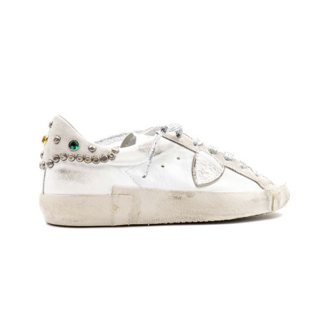 Sneakers Donna BLANC GRIS PHILIPPE MODEL Pelle