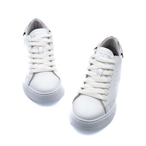 Sneakers Donna Bianco/argento SUN68 Pelle