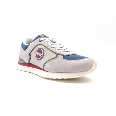 Sneakers Uomo LT GRAY BURGUNDY STEEL BLUE COLMAR Pelle