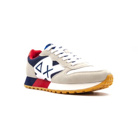 Sneakers Uomo BIANCO/NAVY BLUE SUN68 Pelle