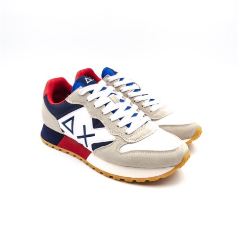 Sneakers Uomo BIANCO/NAVY BLUE SUN68 Pelle