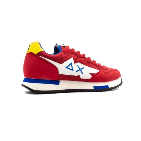 Sneakers Uomo Rosso SUN68 Pelle