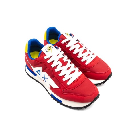 Sneakers Uomo Rosso SUN68 Pelle