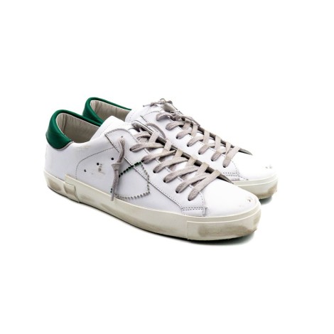 Sneakers Uomo BLANC VERT PHILIPPE MODEL Pelle