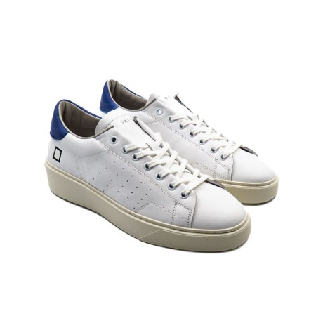 Sneakers Uomo White/blue D.A.T.E.  Pelle