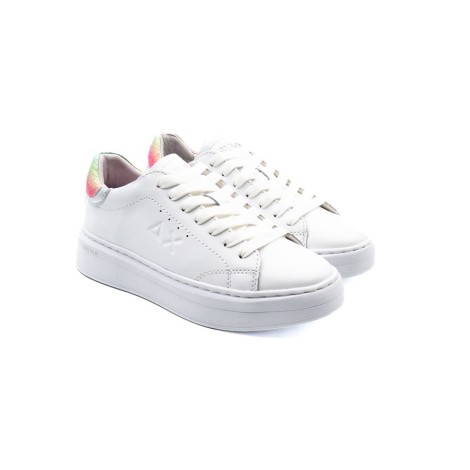 Sneakers Donna Bianco/multicolor SUN68 Pelle