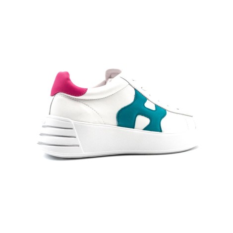 Sneakers Donna BIANCO+TURCHESE HOGAN     Pelle