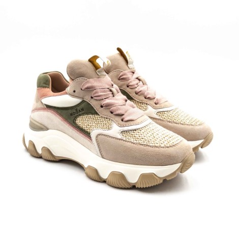 Sneakers Donna ZENZERO+VERDE HOGAN     Pelle