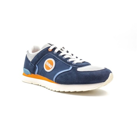 Sneakers Uomo NAVY ORANGE GRAY COLMAR Pelle