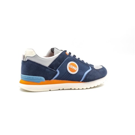 Sneakers Uomo NAVY ORANGE GRAY COLMAR Pelle