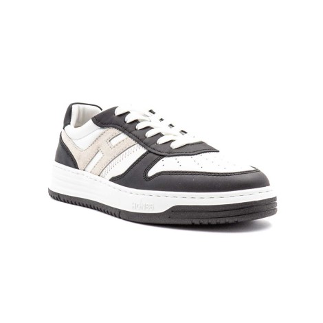 Sneakers Uomo BIANCO+NERO+ROSSO HOGAN     Pelle