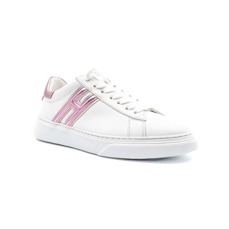 Sneakers Donna Bianco+rosa HOGAN     Pelle