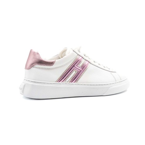 Sneakers Donna Bianco+rosa HOGAN     Pelle