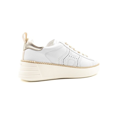 Sneakers Donna Bianco+platino HOGAN     Pelle