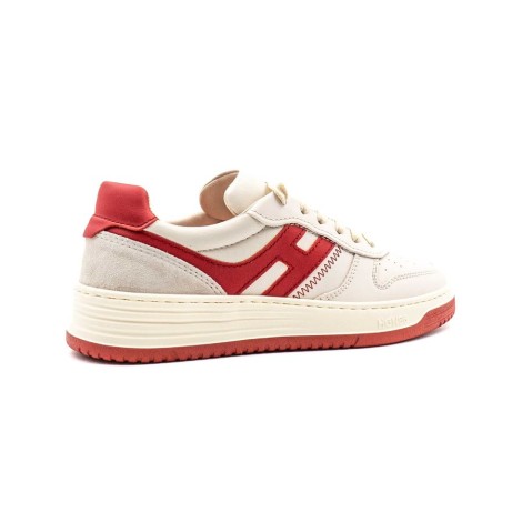 Sneakers Uomo BIANCO+NERO+ROSSO HOGAN     Pelle