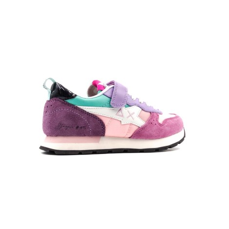 Sneakers Bambino ROSA/CICLAMINO SUN68 Pelle