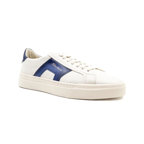 Sneakers Uomo White SANTONI Pelle