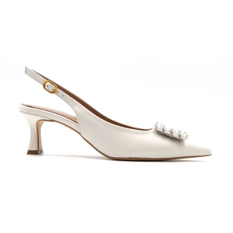 Scarpa Donna Latte TRE EMME Pelle