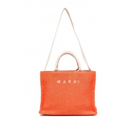 MARNI Borsa Tote in rafia