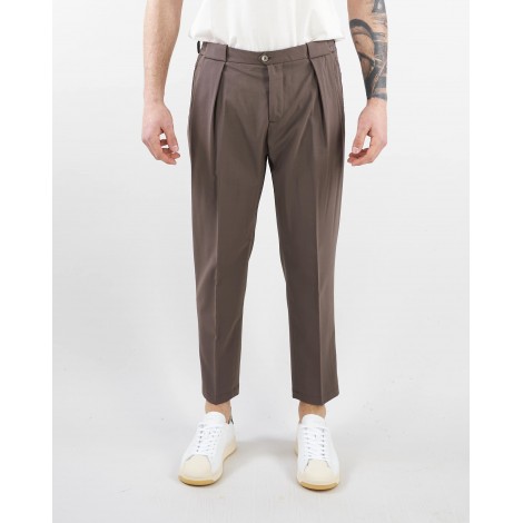 YES LONDON Pantalone con doppia pences Yes London