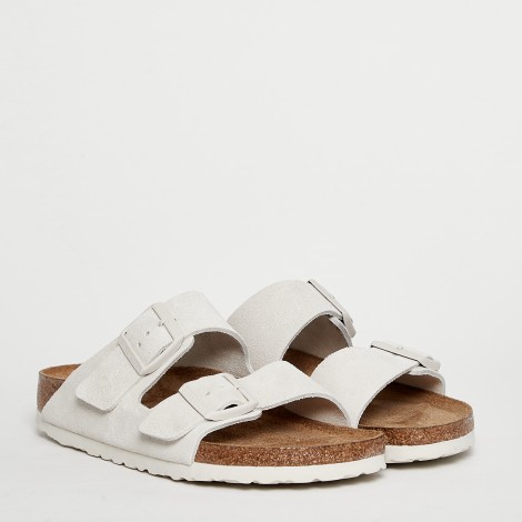 Sandalo Arizona BS in suede off white