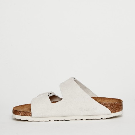 Sandalo Arizona BS in suede off white