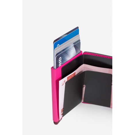 SECRID Porta carte Miniwallet Yard Fuchsia