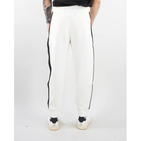 EMPORIO ARMANI Pantaloni jogger in double jersey con tape logo Emporio Armani