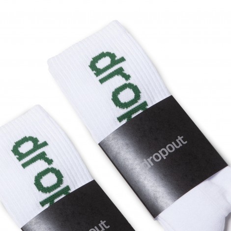 dropout Vertical Logo Socks Green