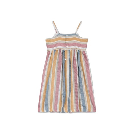 il gufo striped sleeveless dress