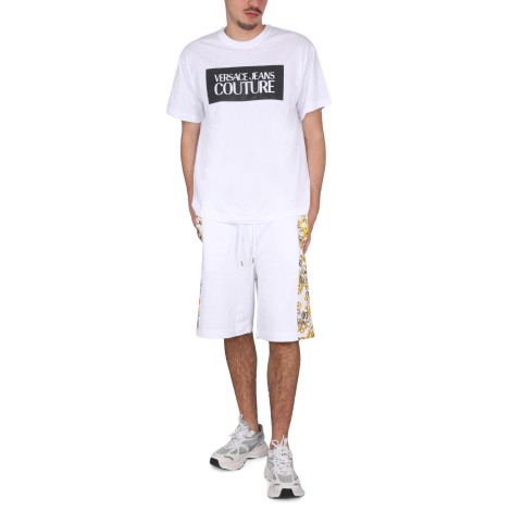 versace jeans couture square logo t-shirt