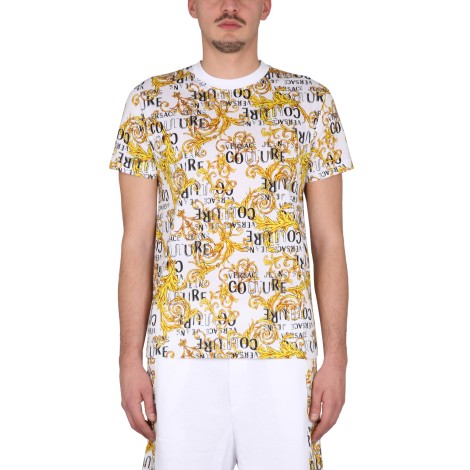 versace jeans couture baroque logo t-shirt