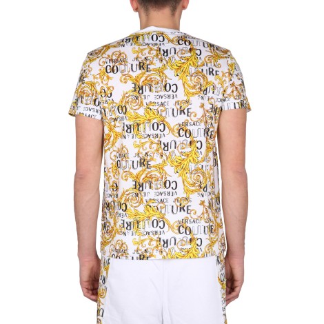 versace jeans couture baroque logo t-shirt