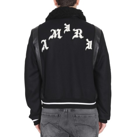 amiri skull varsity jacket