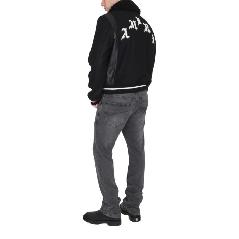 amiri skull varsity jacket