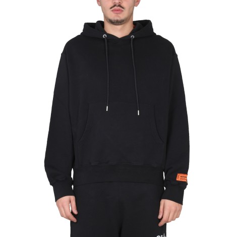 heron preston sweatshirt with logo patch